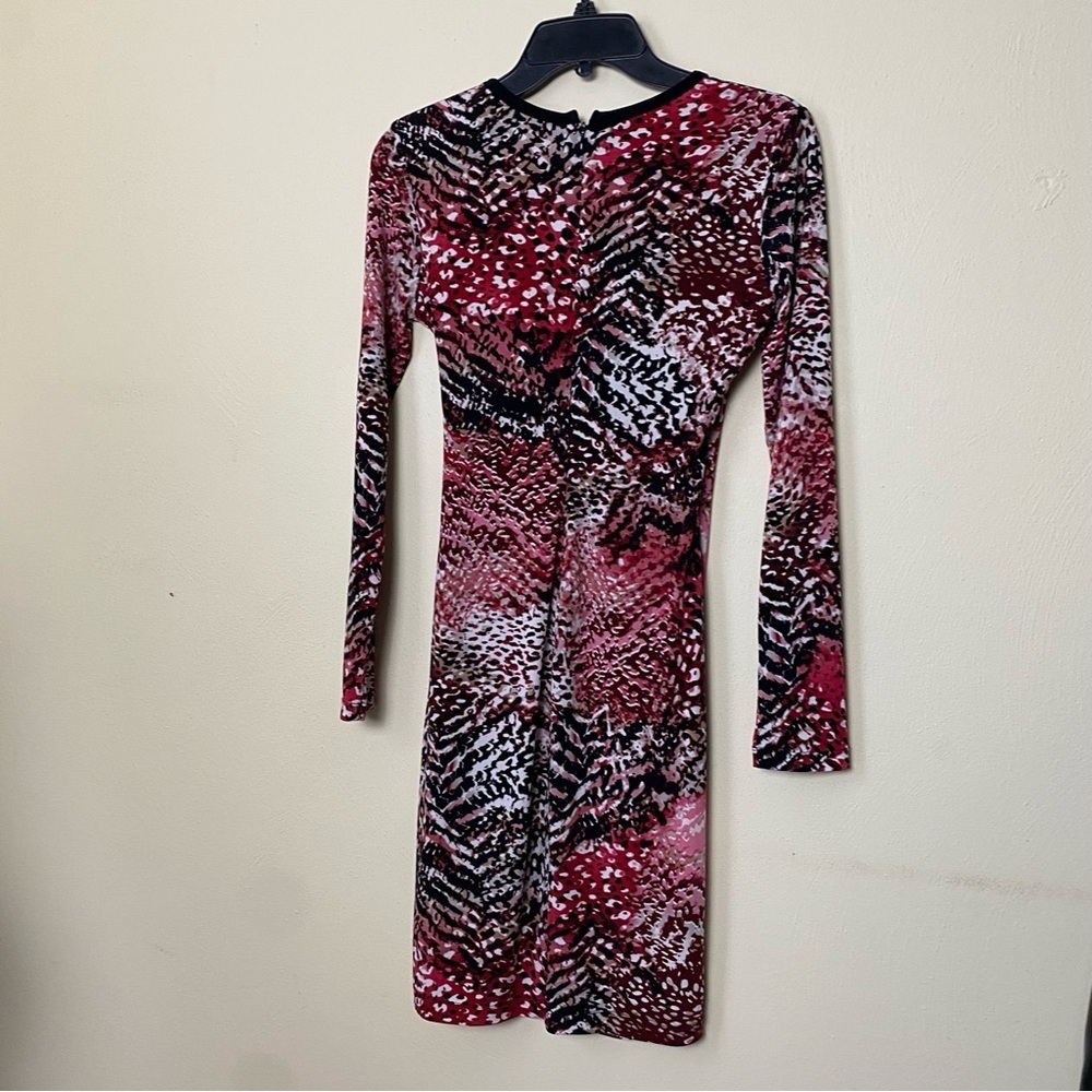Calvin Klein Multi Colors Wrap Style Knee Hi Dress  Sz 2 - Picture 13 of 13
